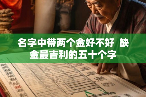 名字中带两个金好不好  缺金最吉利的五十个字