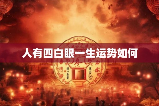 人有四白眼一生运势如何