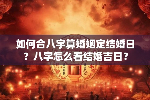 如何合八字算婚姻定结婚日?八字怎么看结婚吉日? 如何合八字算婚姻定结婚日?八字怎么看结婚吉日?