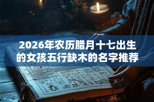 2026年农历腊月十七出生的女孩五行缺木的名字推荐