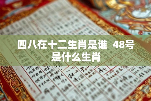 四八在十二生肖是谁  48号是什么生肖