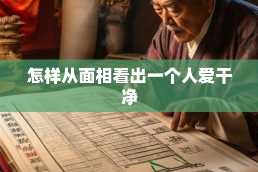 怎样从面相看出一个人爱干净