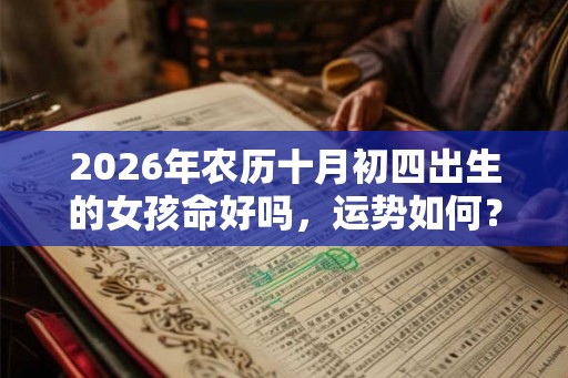 2026年农历十月初四出生的女孩命好吗，运势如何？