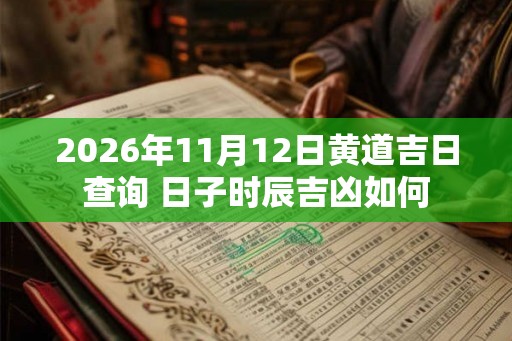 2026年11月12日黄道吉日查询 日子时辰吉凶如何 2026年11月12日黄道吉日查询 日子时辰吉凶如何