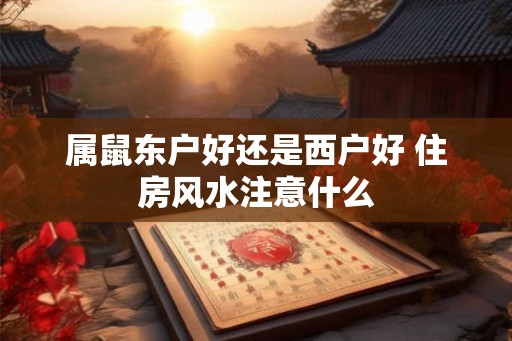 属鼠东户好还是西户好 住房风水注意什么