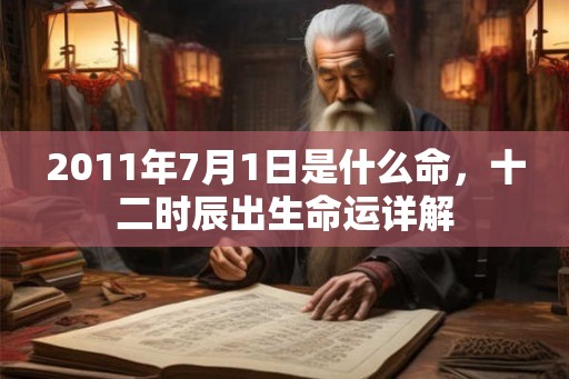 2011年7月1日是什么命，十二时辰出生命运详解