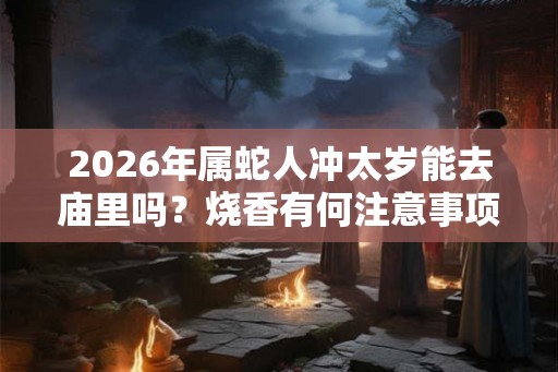 2026年属蛇人冲太岁能去庙里吗？烧香有何注意事项？