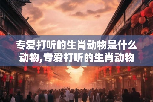 专爱打听的生肖动物是什么动物,专爱打听的生肖动物是什么动物呢