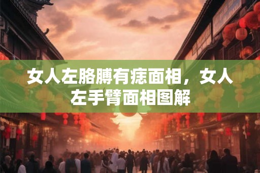 女人左胳膊有痣面相，女人左手臂面相图解