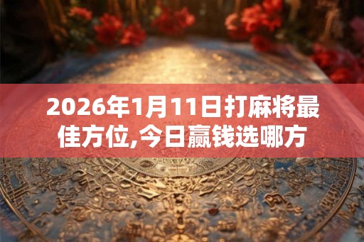 2026年1月11日打麻将最佳方位,今日赢钱选哪方