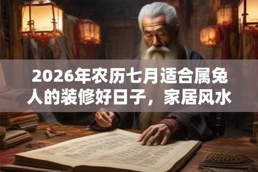 2026年农历七月适合属兔人的装修好日子，家居风水有什么讲究？