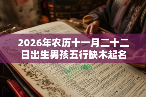 2026年农历十一月二十二日出生男孩五行缺木起名 2026年农历十一月二十二日出生男孩五行缺木起名