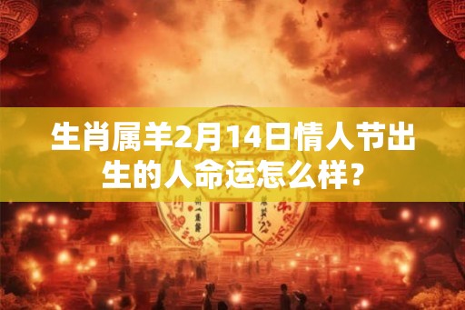 生肖属羊2月14日情人节出生的人命运怎么样？