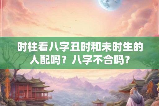 时柱看八字丑时和未时生的人配吗？八字不合吗？