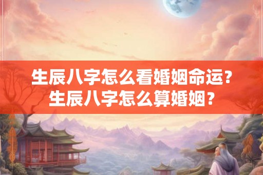 生辰八字怎么看婚姻命运?生辰八字怎么算婚姻? 生辰八字怎么看婚姻命运?生辰八字怎么算婚姻?