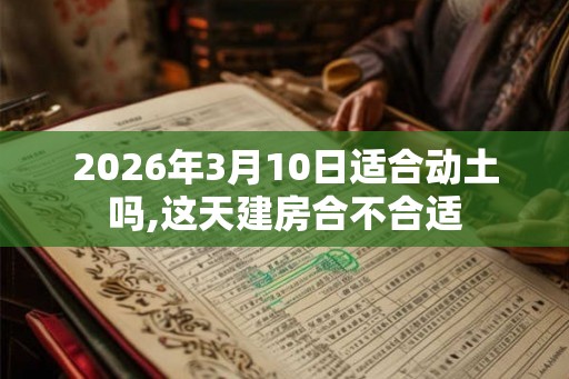 2026年3月10日适合动土吗,这天建房合不合适