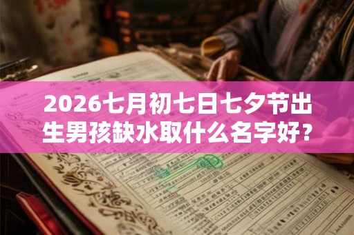 2026七月初七日七夕节出生男孩缺水取什么名字好？