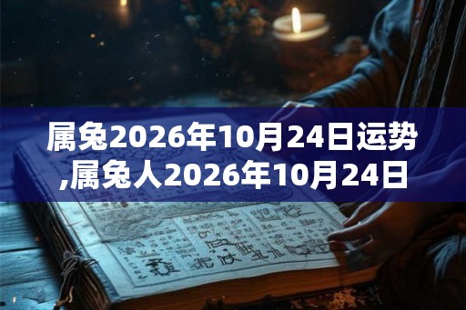属兔2026年10月24日运势,属兔人2026年10月24日财运,生肖兔2026年10月24日运势