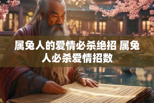 属兔人的爱情必杀绝招 属兔人必杀爱情招数