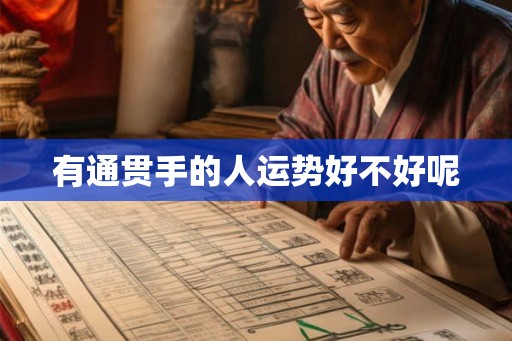 有通贯手的人运势好不好呢