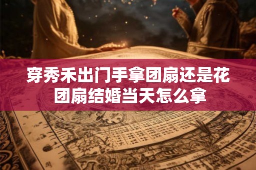 穿秀禾出门手拿团扇还是花 团扇结婚当天怎么拿