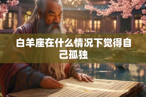 白羊座在什么情况下觉得自己孤独