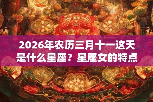 2026年农历三月十一这天是什么星座？星座女的特点是什么