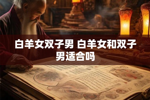 白羊女双子男 白羊女和双子男适合吗