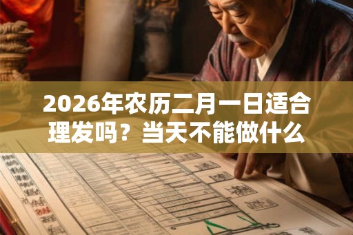 2026年农历二月一日适合理发吗?当天不能做什么 2026年农历二月一日适合理发吗?当天不能做什么