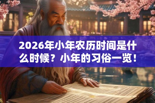 2026年小年农历时间是什么时候？小年的习俗一览！