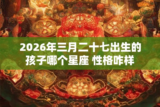 2026年三月二十七出生的孩子哪个星座 性格咋样 2026年三月二十七出生的孩子哪个星座 性格咋样