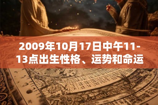 2009年10月17日中午11-13点出生性格、运势和命运