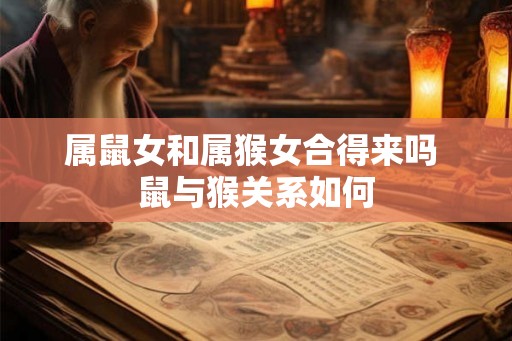 属鼠女和属猴女合得来吗 鼠与猴关系如何