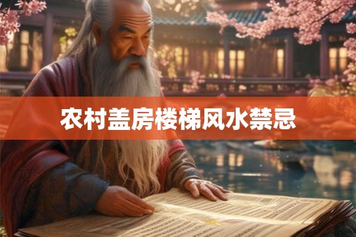 农村盖房楼梯风水禁忌