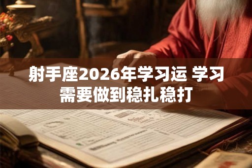 射手座2026年学习运 学习需要做到稳扎稳打 射手座2026年学习运 学习需要做到稳扎稳打