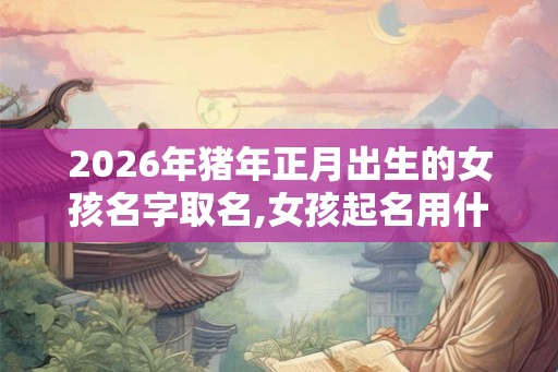 2026年猪年正月出生的女孩名字取名,女孩起名用什么字好？