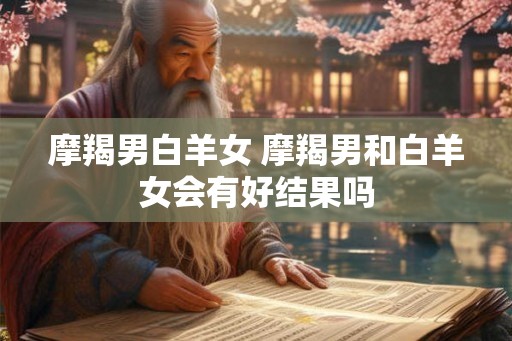 摩羯男白羊女 摩羯男和白羊女会有好结果吗