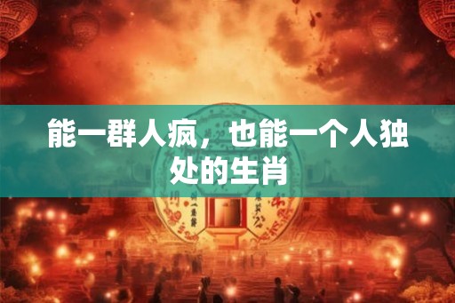 能一群人疯，也能一个人独处的生肖