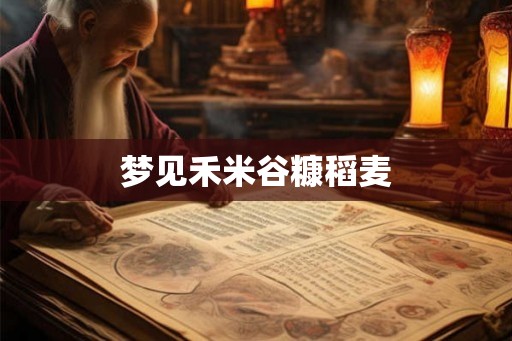 梦见禾米谷糠稻麦 梦见禾米谷糠稻麦