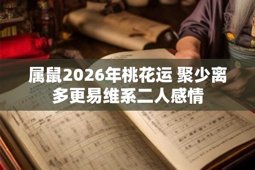 属鼠2026年桃花运 聚少离多更易维系二人感情