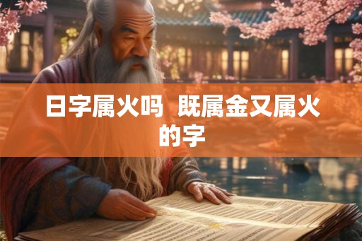 日字属火吗  既属金又属火的字