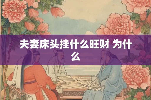 夫妻床头挂什么旺财 为什么