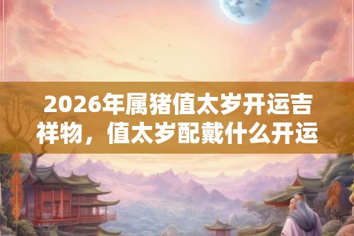2026年属猪值太岁开运吉祥物，值太岁配戴什么开运？