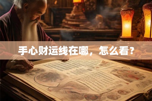 手心财运线在哪，怎么看？
