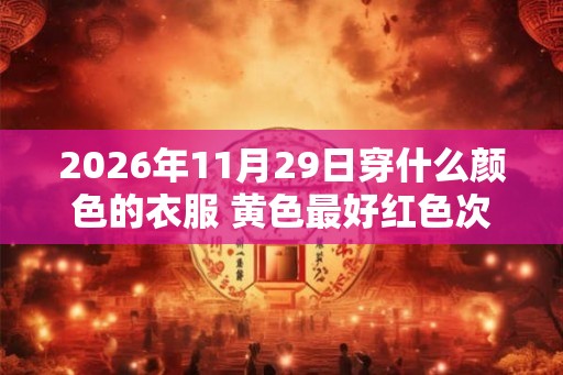 2026年11月29日穿什么颜色的衣服 黄色最好红色次之 2026年11月29日穿什么颜色的衣服 黄色最好红色次之