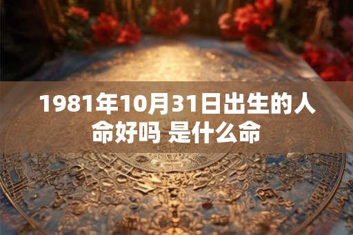 1981年10月31日出生的人命好吗 是什么命