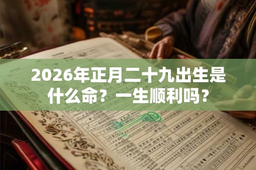 2026年正月二十九出生是什么命？一生顺利吗？