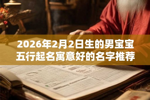 2026年2月2日生的男宝宝五行起名寓意好的名字推荐