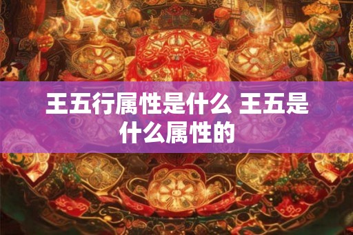 王五行属性是什么 王五是什么属性的