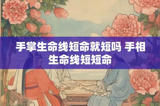 手掌生命线短命就短吗 手相生命线短短命 手掌生命线短命就短吗 手相生命线短短命